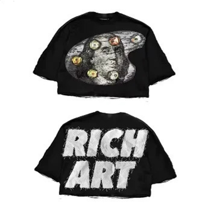 Street T-shirt Y2K Top Rock Hip Hop Graphic Print Oversized T-shirt Mens and Womens Crew Neck Cotton Short-sleeved Top Clothes 250118