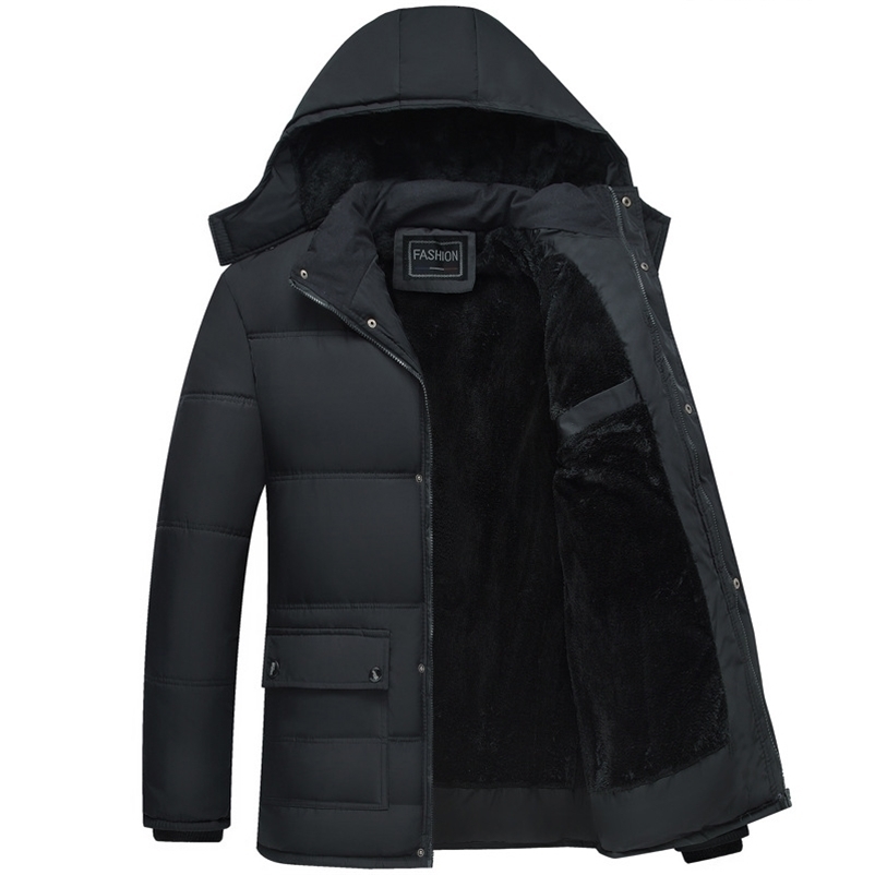 Winter Coat Men Fashion Mens Parkas Thicken Male Thick Warm Coat Parkas Hooded Winter Windproof Man Jacket for Men Clothes Parka 211104