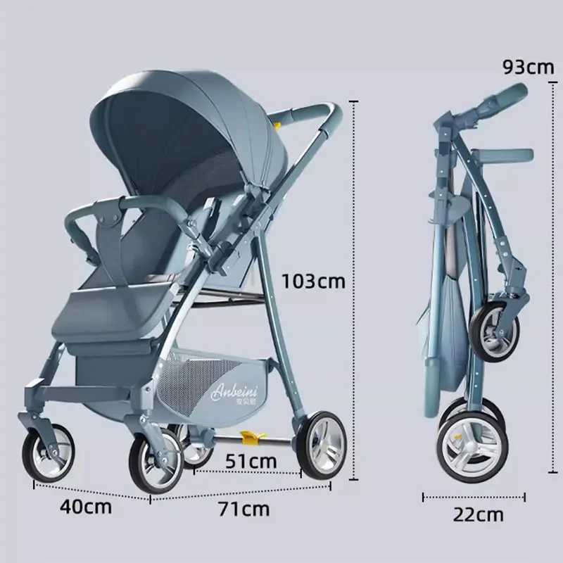 Lightweight Baby Stroller Can be Seated and Laid Down OneButton Folding TwoWay Promotion of 03 Years Old Baby Stroller Z250924
