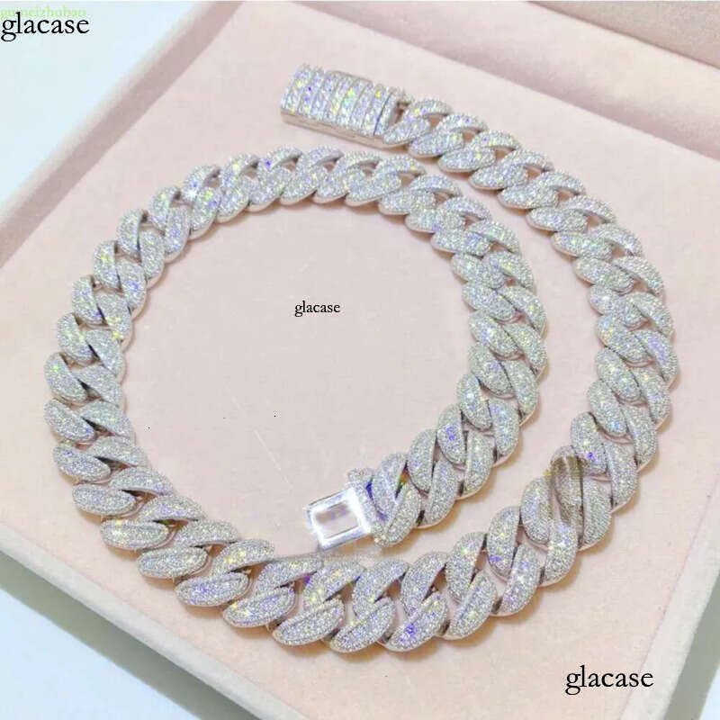 Fresh Bussdown 350g Hiphop 18mm S Iced Out Flawless Moissanite Miami Cuban k Chain