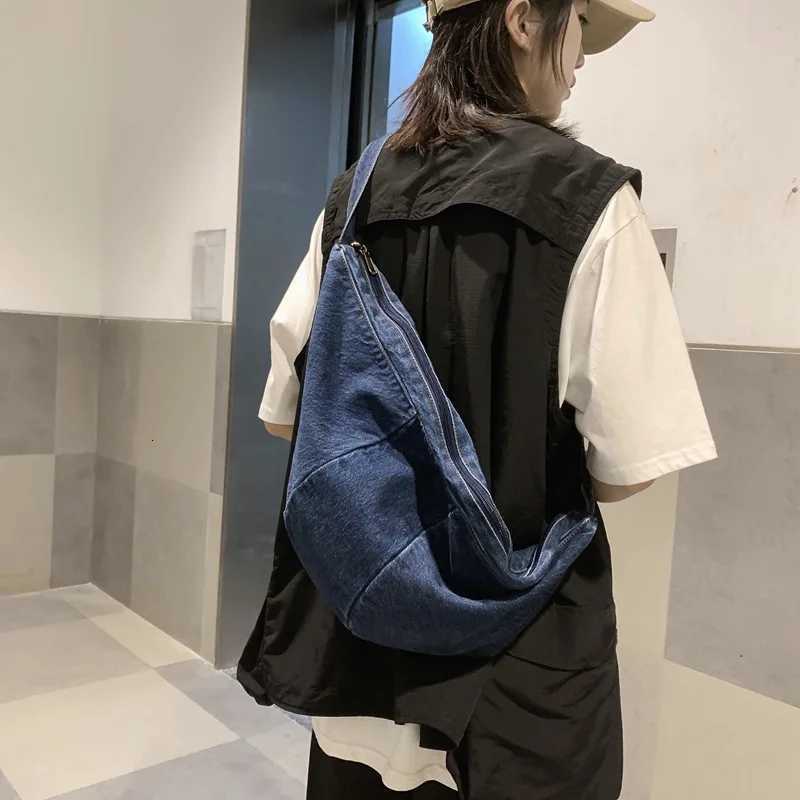 Casual Simplicity Large Shoulder Bags Women Canvas High Capacity Shopping bag Crossed Body Denim Bag Women Messenger Bag Z250918