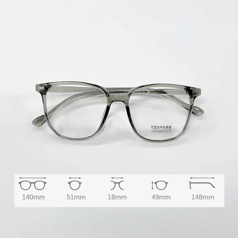 Square Large Frame Myopia Glasses for Women Men Ultralight Near Sight Eyewear Fashion Prescription Eyeglasses Diopter 0 To 40W250925 - view 7