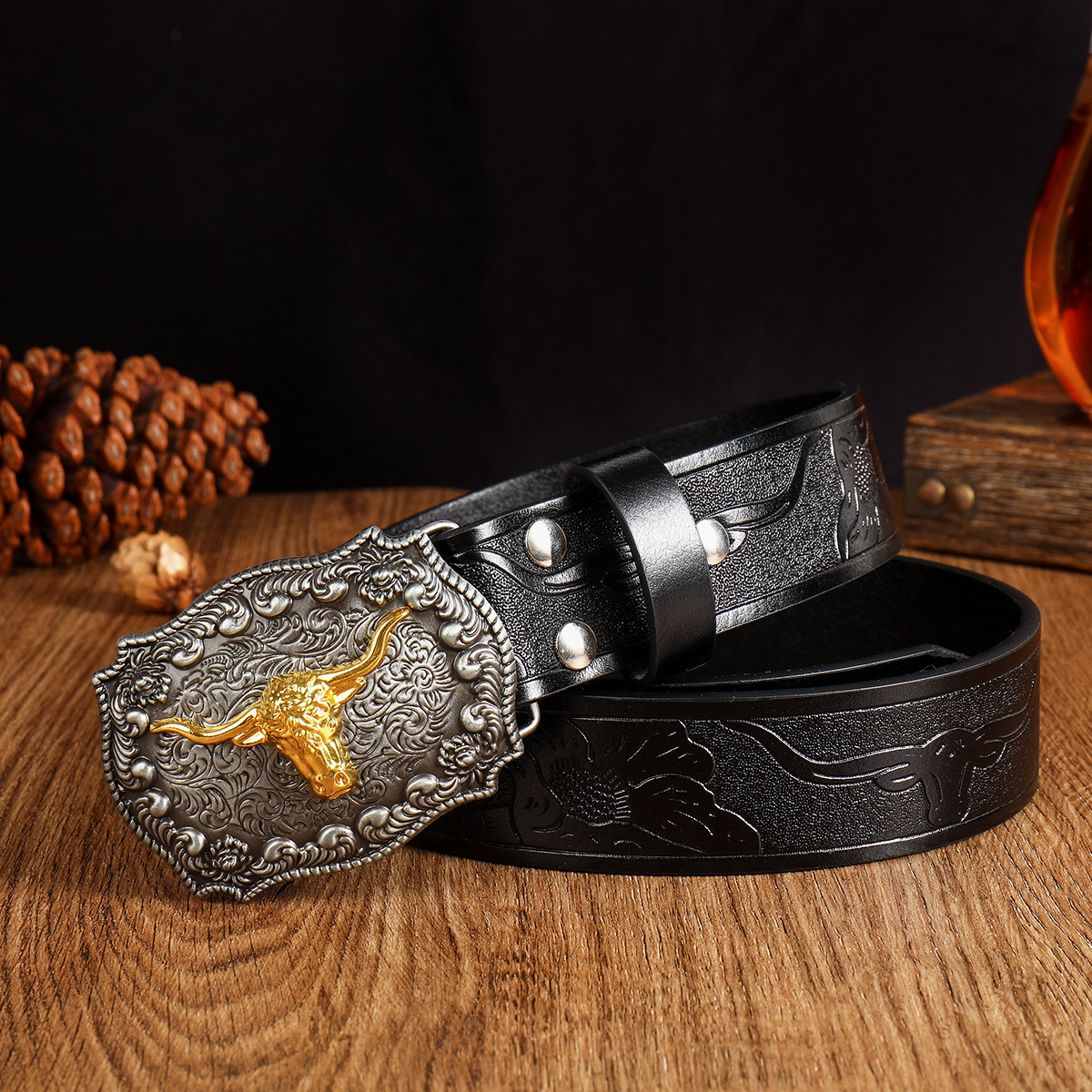 Designer Belt Cowhide Belts Men Woman Leather Belts Luxury Ox Head Belt Buckle Fashion Smooth Buckle Belt With Strap Men Waist Belt