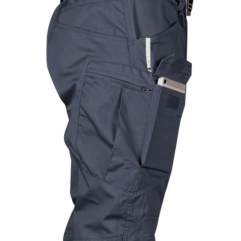 Mens outdoor multifunctional tactical pants multi pocket outdoor hiking pants waterproof wear-resistant 250422