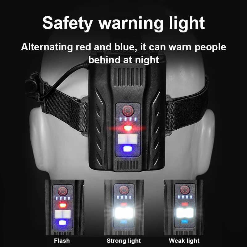 Most Powerful LED Headlamp Long Shot 4000 Meter Rechargeable Headlight 800W High Power Head Flashlight Fishing Head Lamp Lantern J250925