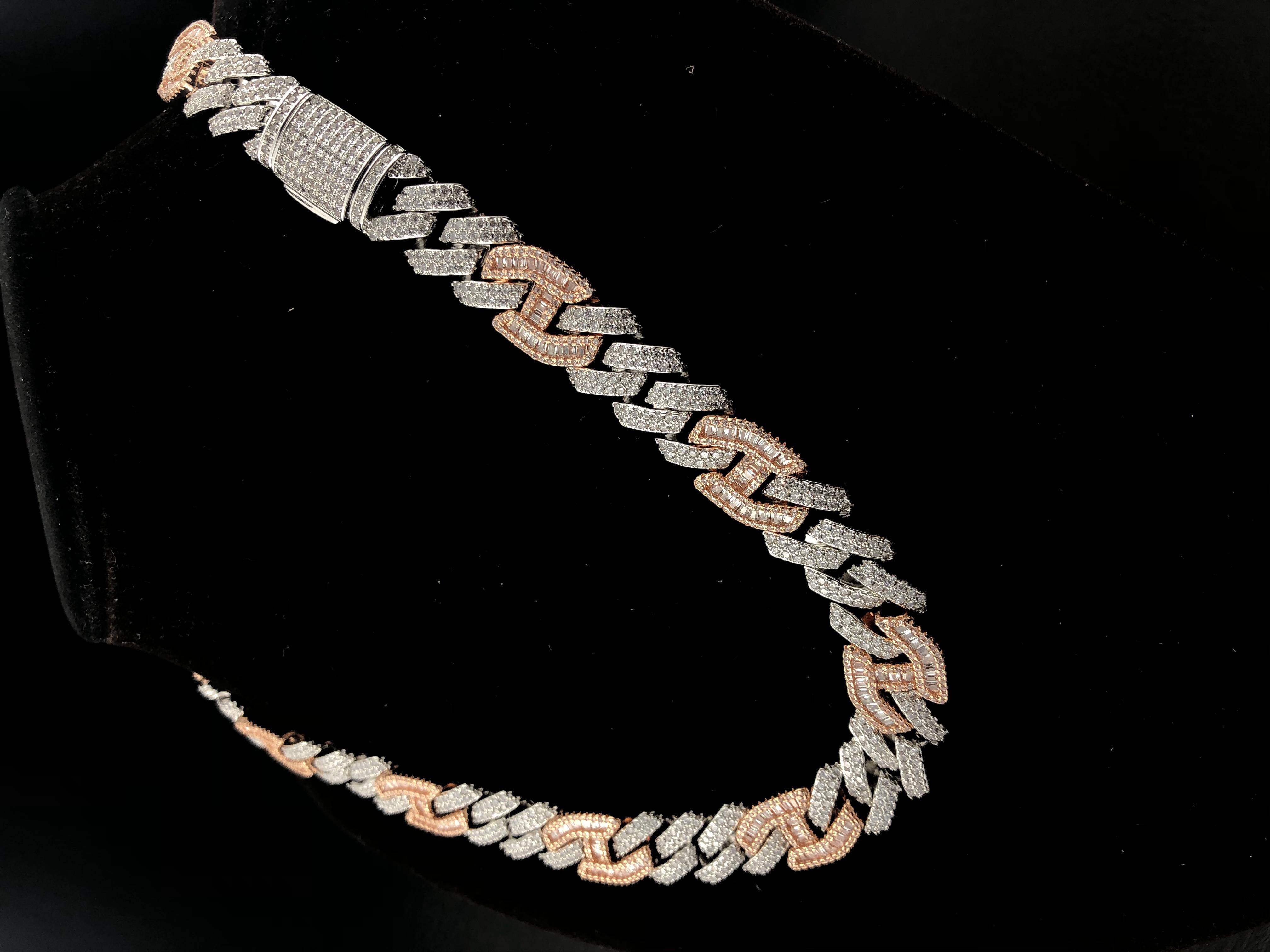 YSS Jewelry 15mm Prong Baguette GuccE Curb Chain Necklace