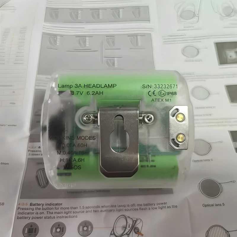 Mining Light Specific Headlight For Mining Outdoor Cave Hiking Exploration Headlamp Large Capacity Lithium Battery 218650 J250925