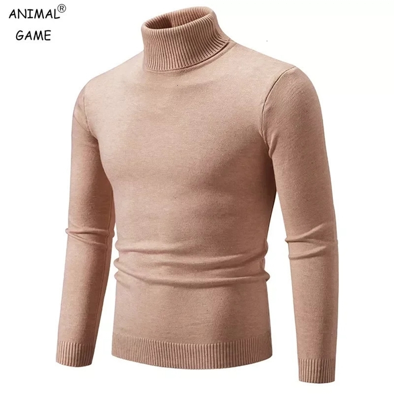 Men's Sweaters Knitted Turtleneck Sweater Men Women Slim Fit Pullovers Solid Color Jumper Sweaters Autumn Winter Clothing 231026