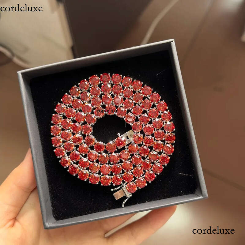 Cheapest Price Hip Hop Sier Gra VVS Moissanite Dia Tennis Chain 3MM 4MM 5MM Necklace Bracelet Men Women Hiphop Jewelry 47