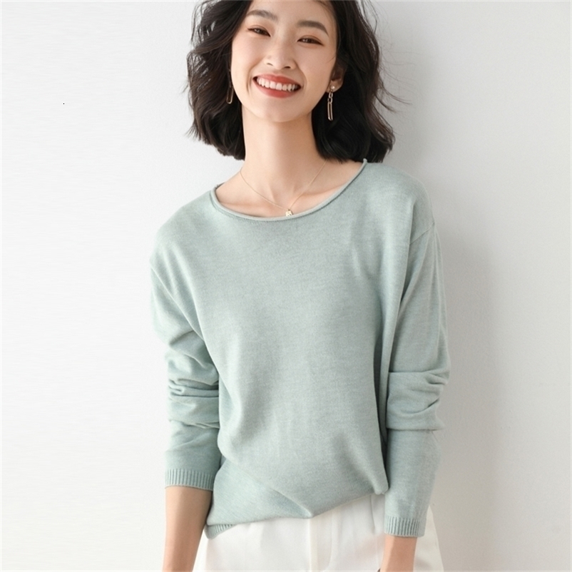 adohon woman winter 100% Cashmere sweaters and autumn knitted Pullovers High Quality Warm Female thickening O-neck 210812