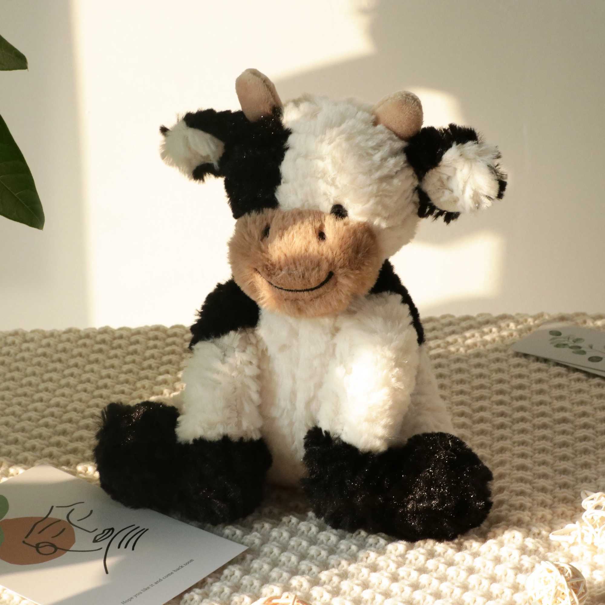 787in Cuddly Cow Plush Toy Soft Snuggly Stuffed Animal for Children Cute Silly Cow Doll Kawaii Cattle Plush Kids Birthday Gifts C250925