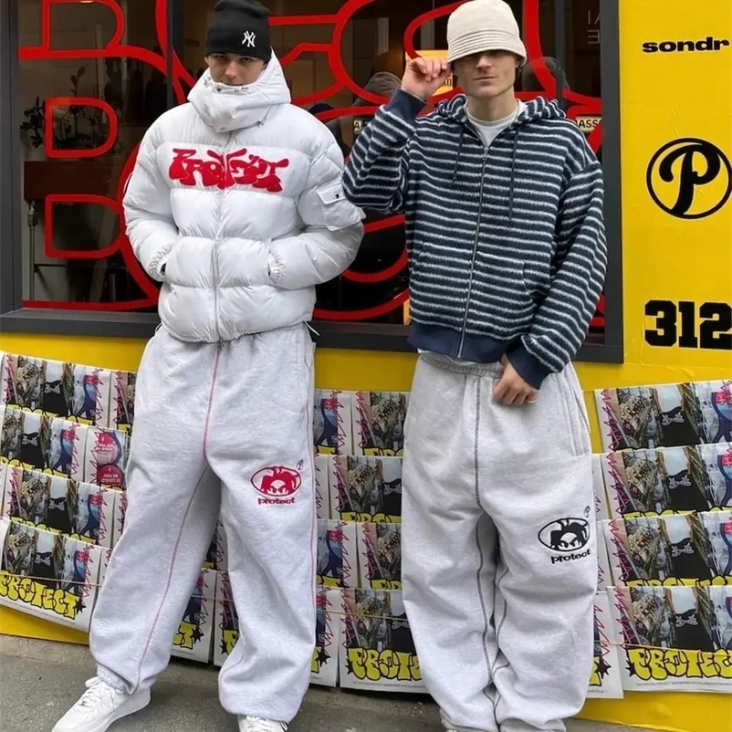 Mens pants goods street clothing runners mens Y2k casual work pants mens Harajuku Korean street clothing American style 240930