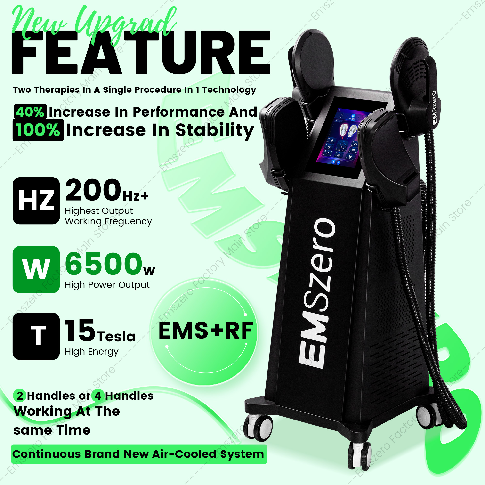 Non Invasive Body Sculpting Machine EMSZERO HI-emt 15Tesla Slimming Equipment 6500W Fat Reduction Muscle Building Burn Belly Fat Body Contouring