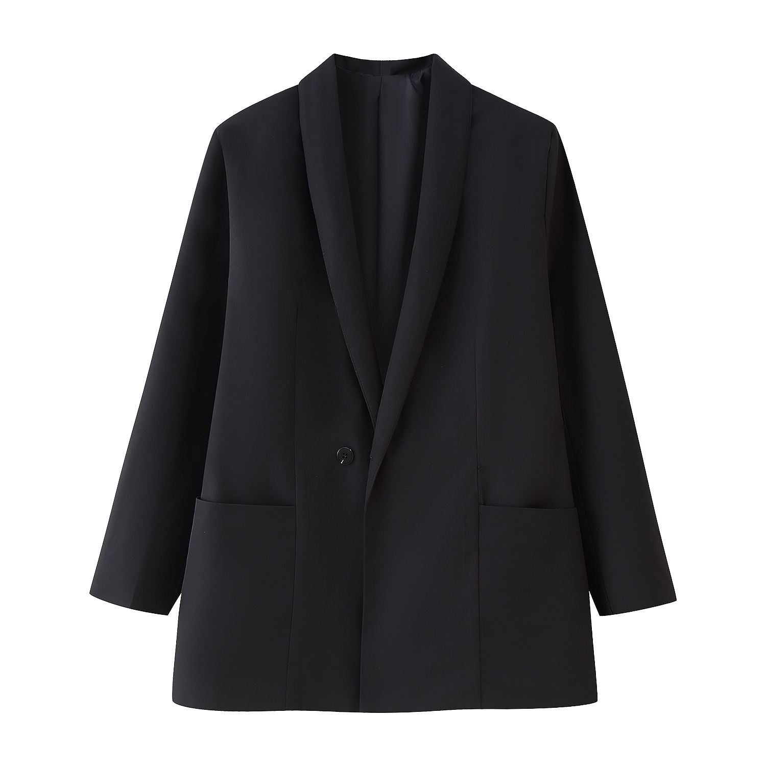 Fashion Womens FourColor Lapel Flared Sleeve Blazer 250924