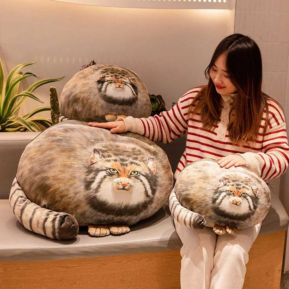 3D Printed Lifelike Pallas Cat Chat manul Plush Toys Stuffed Steppe Cats Cuddly Cushion Room Decor Birthday Gifts for Kids C250925