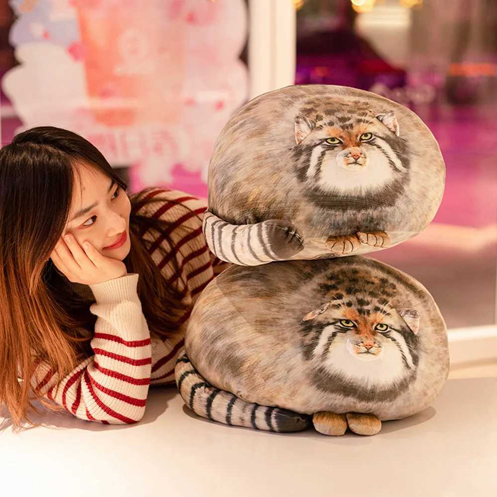 3D Printed Lifelike Pallas Cat Chat manul Plush Toys Stuffed Steppe Cats Cuddly Cushion Room Decor Birthday Gifts for Kids C250925