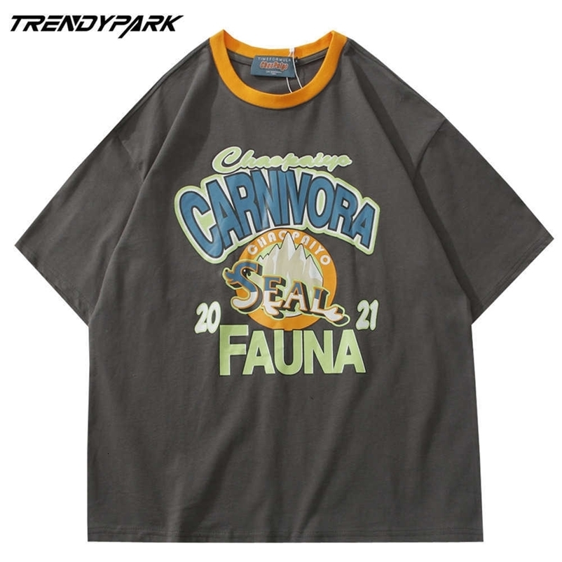 Tshirt Men Creative Letters Summer Short Sleeve Printed Oversize Cotton Casual Harajuku Streetwear Top Tshirts Clothing 210601