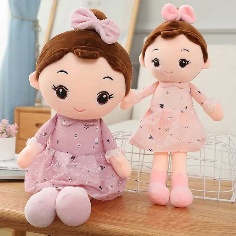 45CM Cute Angel Girl Plush Toy Lovely Stuffed Anime Figure Doll Wear Beautiful Dress Soft Toys For Girls Nice Gifts C250925