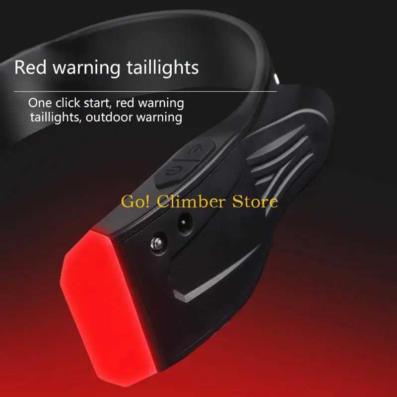 Q84C LED Head Torch Rechargeable Headlamps Headlights with Motion Sensors WaterResistant Lightweight Sensors Head Flashlight J250925