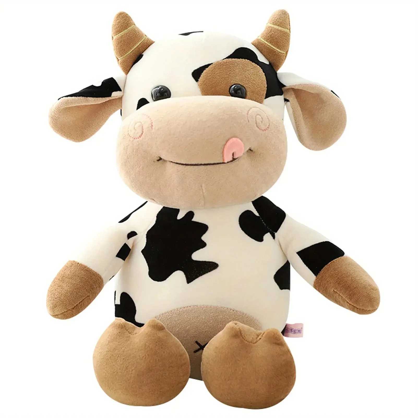 Hot CrossBorder Toys Cute Cow Doll Calf Plush Toy Zodiac Cow Doll 30cm Plush Ornaments Girl Birthday Gift C250925