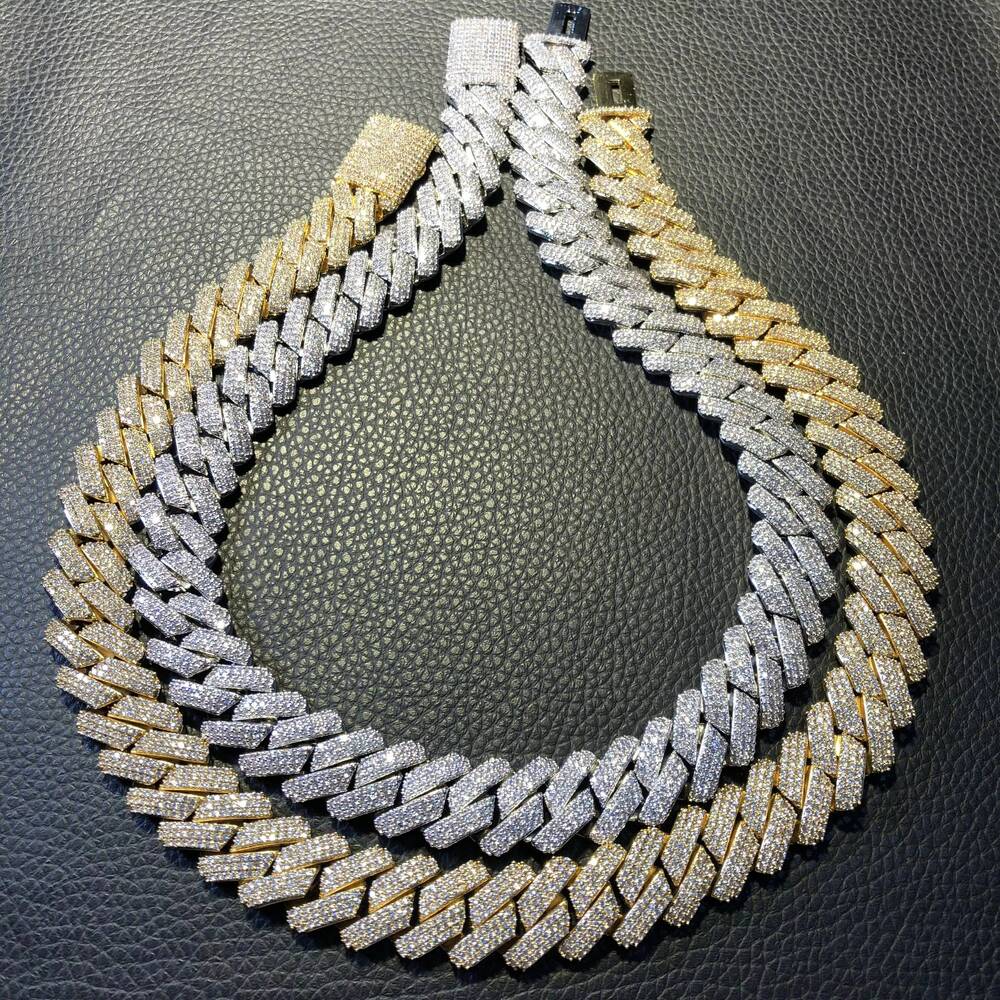 Iced Out Cuban Link Chain Hip Hop Jewelry