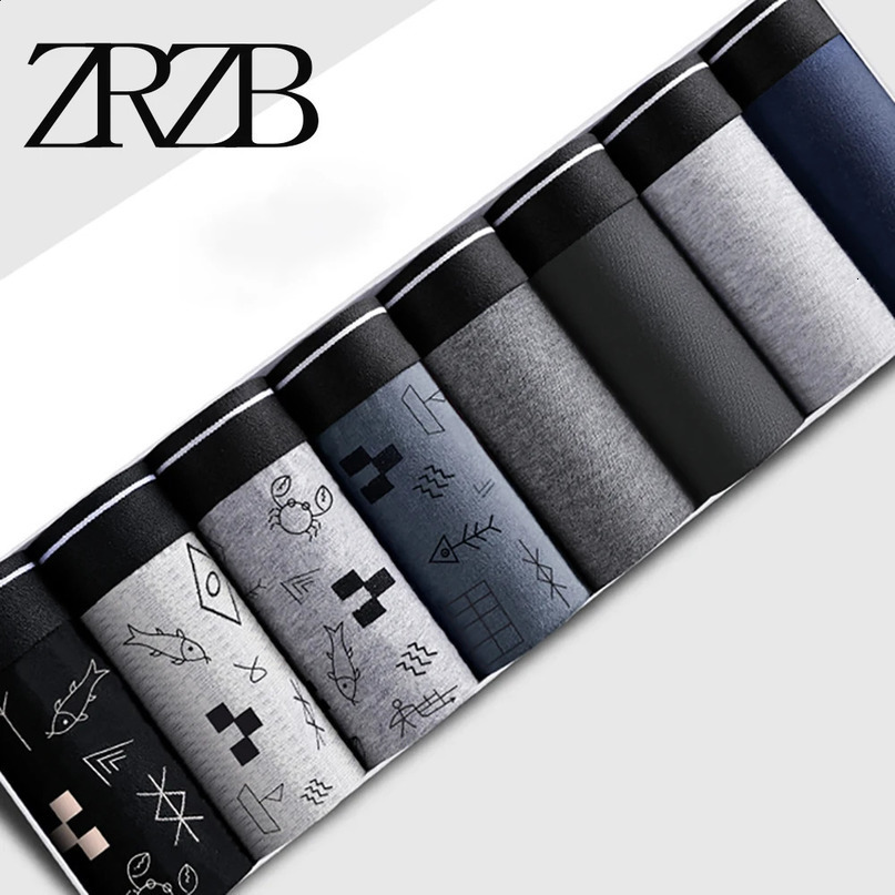 Mens Boxing Shorts Underwear Calzoncillos Calecon Soft Cotton Sexy 3D Pocket Shirt Large Size 240822