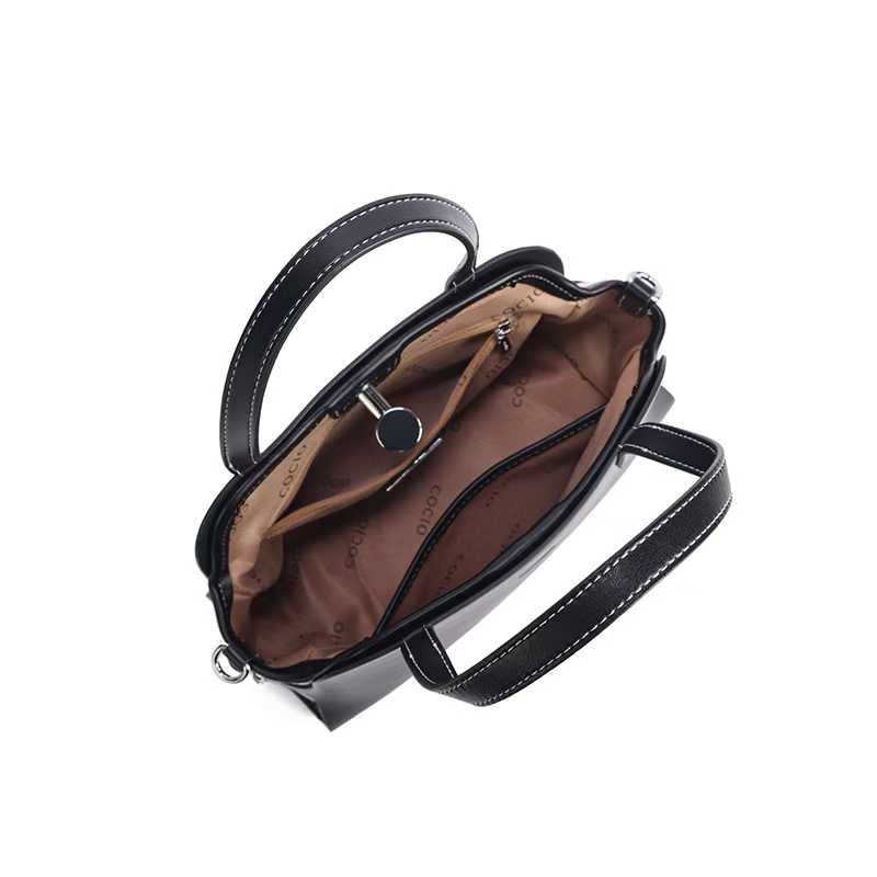 COCIO designer Light luxury High quality genuine leather handbag fashionable and casual vintage lady bag