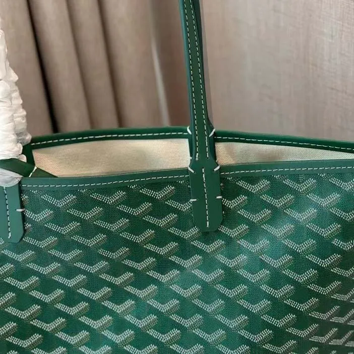 Tote Green Designer Leather Linen Canvas Shopping Versatile Crossbody Lady Shoulder Large Capacity Letter Handbag Summer Beach Bag dh5594197Bg7