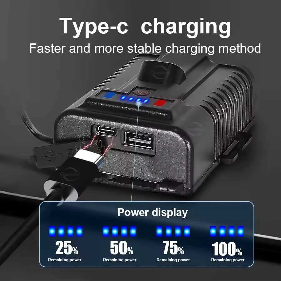 28000000LM Ultra Powerful LED Headlamp 4000M Rechargeable Headlight 18650 High Power Head Flashlight 15H Fishing Head Lantern J250925