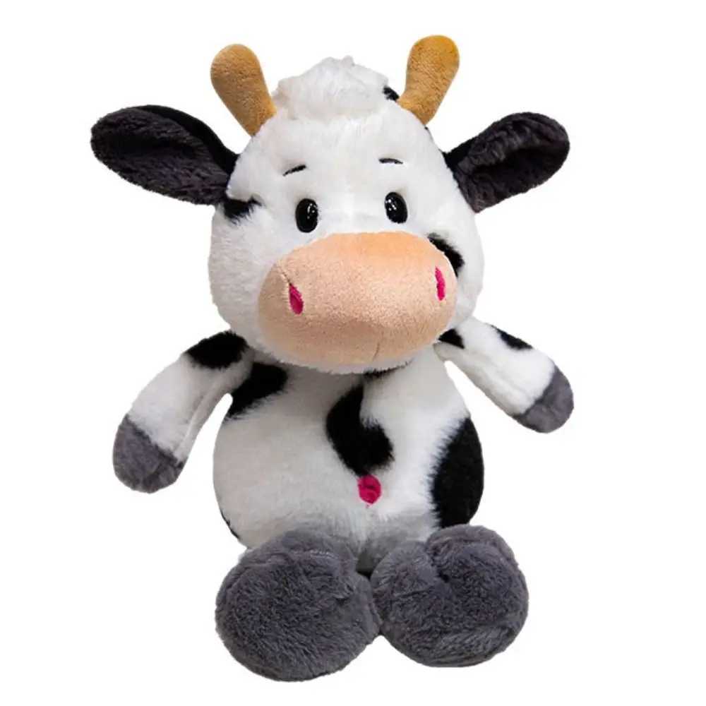 Soothing Toy Animal Cattle Animal Plush Doll Stuffed Cow Bull Fluffy Milk Cow Plush Doll 25cm Soft Cow Plush Toy Home Decor C250925