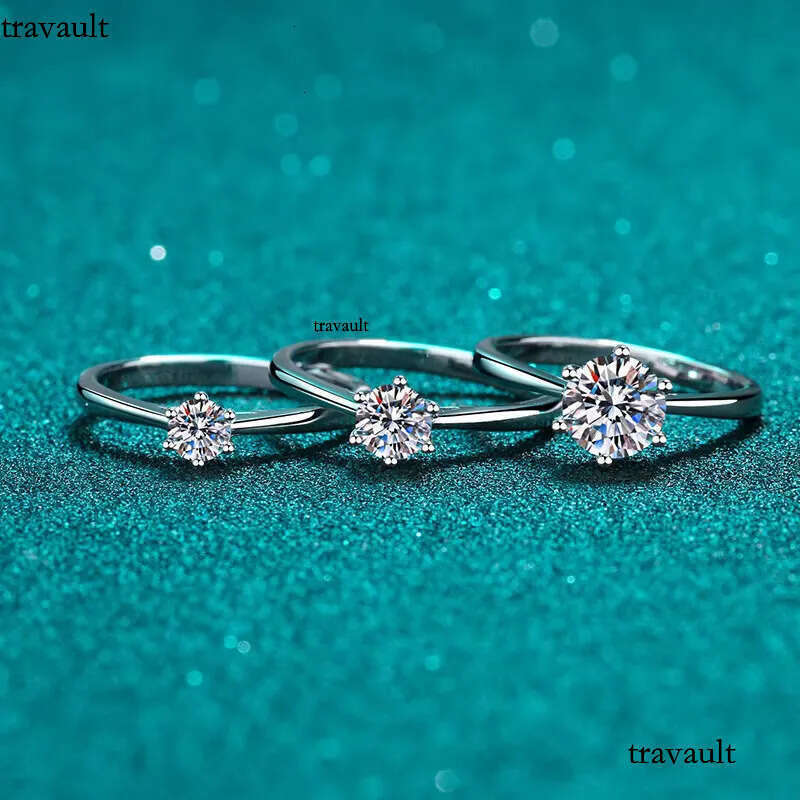 Zircon Dia Moissanite Wedding Fine Fashion Jewelry Sterling Sier Casual Rings for Ladies