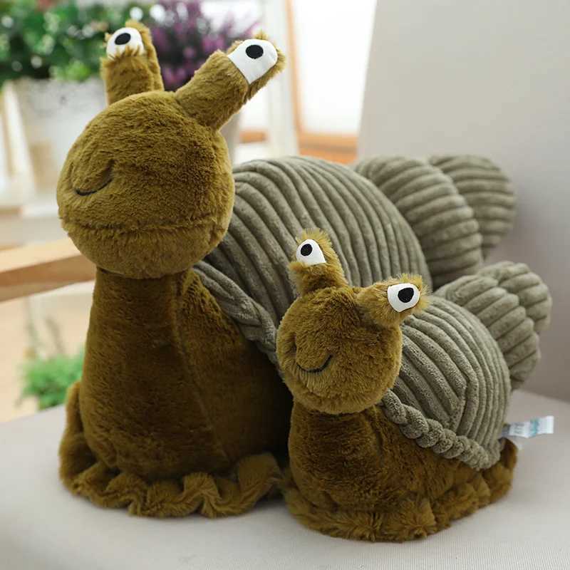 Cute 28cm 40cm Plush Snail Toy Stuffed Lifelike Insect Soft Doll Kids Toys C250925
