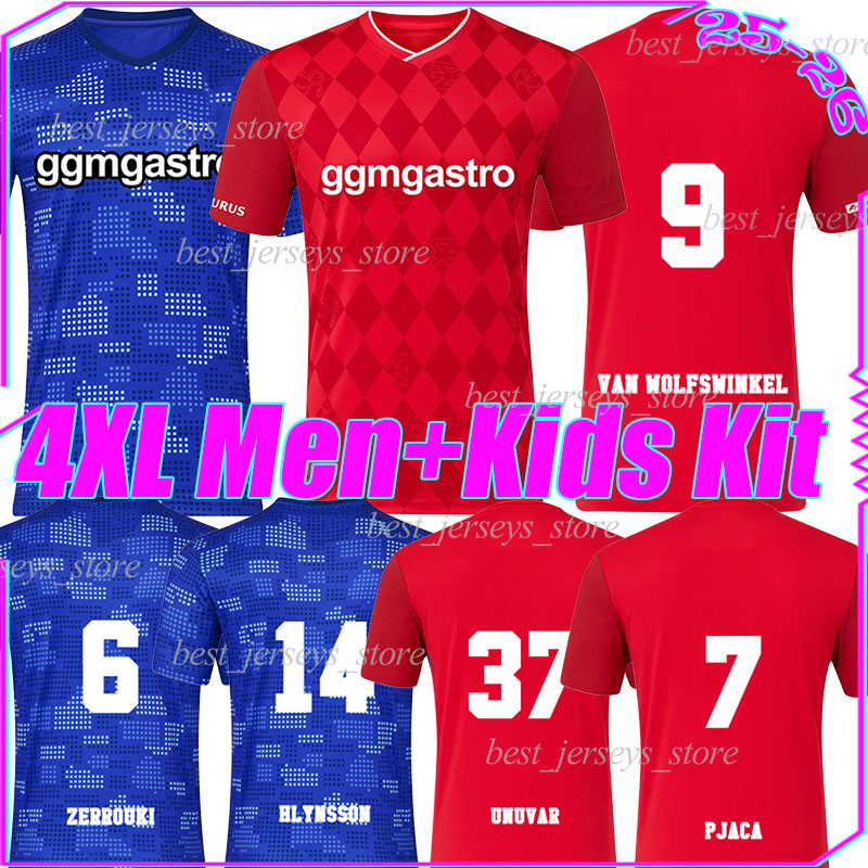 4XL 25/26 FC Twente VAN WOLFSWINKEL Soccer Jerseys UNUVAR PJACA D.ROTS HLYNSSON ROOIJ VAN ROOIJ LAMMERS BOOTH VERSCHUEREN men kids kits sets football shirts