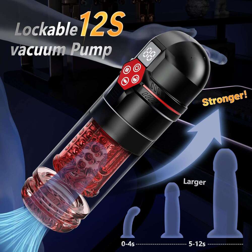 Mrgras Masturbator - AI Sync Male for Men with 12 S Vacuum Pump 7 Thrusting Rotating Vibrating Sucking Licking Adult Mens Sex Toys Pumps & Enlargers