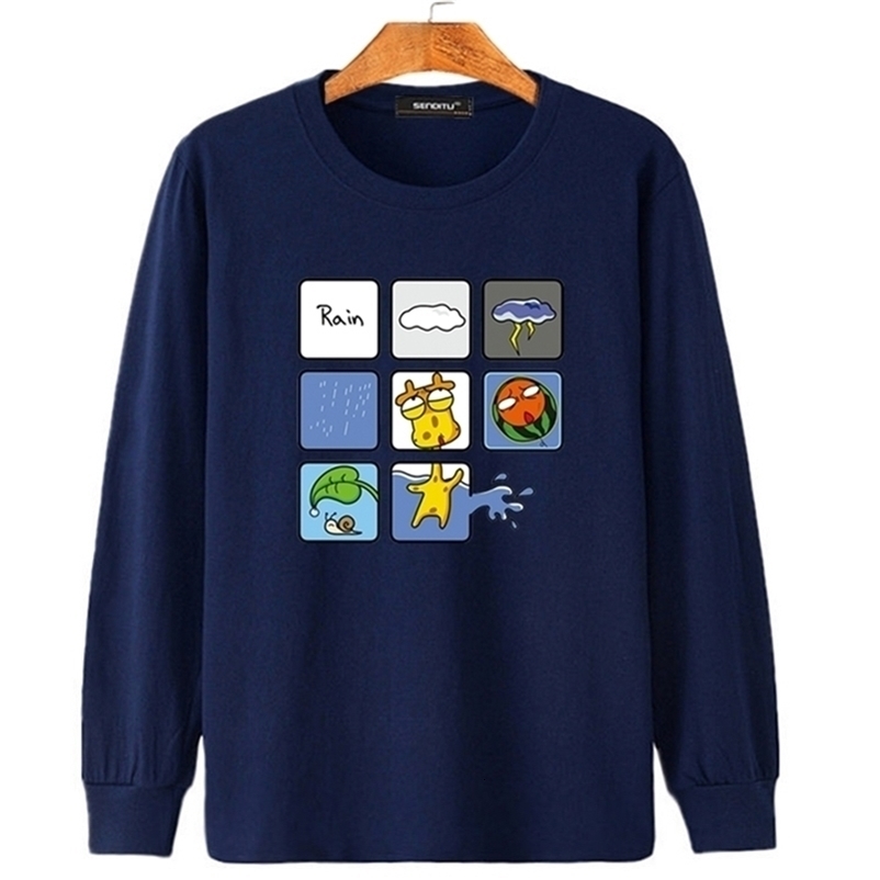 Large Size Tee Shirt Mens Long Sleeve Printed Funny Big 14 Boyfriend Fat Gift Spor Oversized T Shirt Male Plus Size 5XL 4XL 6XL 210329