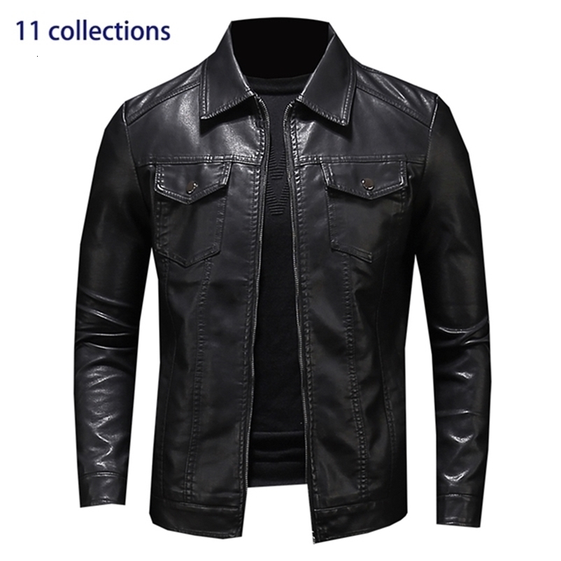 Men's Leather Faux -selling Collection of leather jacket/ jacket men's autumn winter motorcycle coat 5XL / faux PU Coat 220913