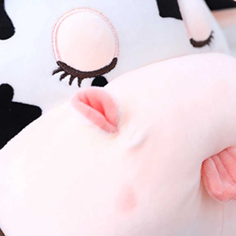 50cm Cow Pillow Plush Toy Spotted Black White Plush Milky Cow Hugging Pillow for Kids Boys Girls Birthday Gift Y250925