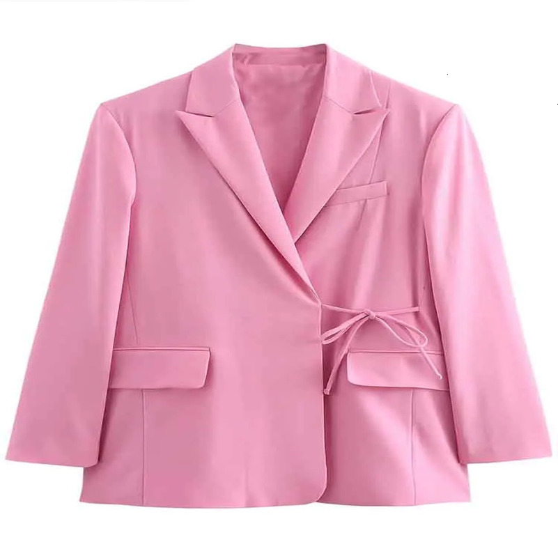 European womens fashionable casual jacket shoulder lining loose collar long sleeved jacket 250402