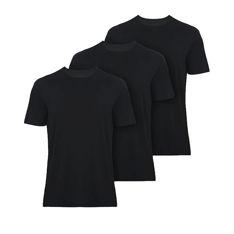 T-Shirts for Men Rayon Made from Bamboo Crewneck Undershirt Tees Moisture Wicking 3 Pack 250225
