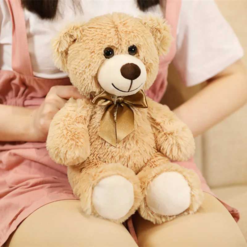 Cute Colorful Bow Tie Bear Doll Plush Toy Hug Bear Doll Children Birthday Gift Pillow Teddy bear Home Living Room Bedroom C250925