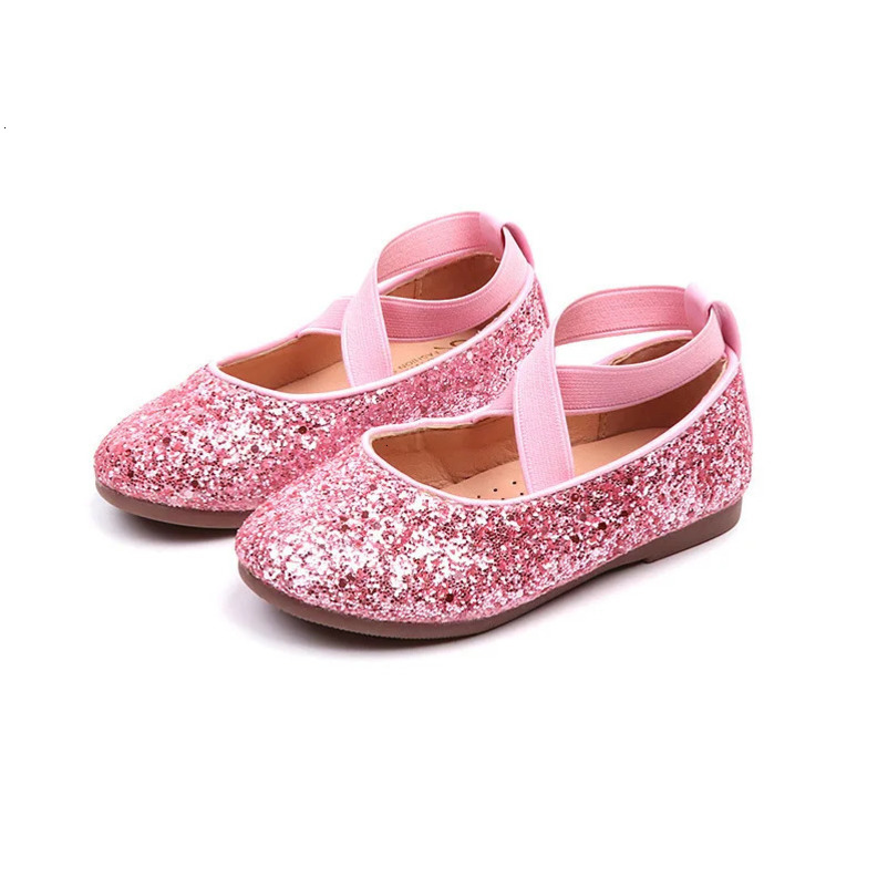 Girls Ballet Flats Dance Party Girls Shoes Fashion Crystal Shoes Bling Princess Performnce 5-12 Years Kids Shoes CSH1173 241219