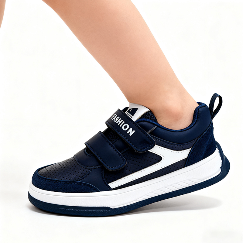 Casual Shoes Boys' & Girls' Black Fashion Casual Sneakers - Mesh Panel Design, Perfect for Active Days