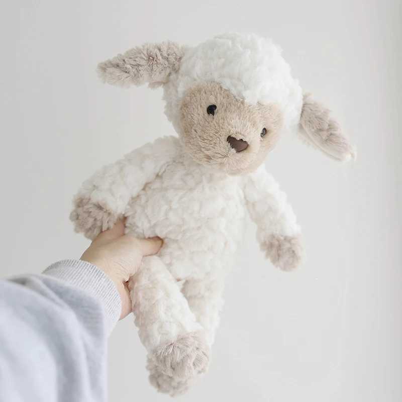 35cm Cute Stuffed Sheep Plush Soft Toys Fluffy Lamb Kids Doll Creative Gifts for Children Baby Accompany Sleeping Toy C250925