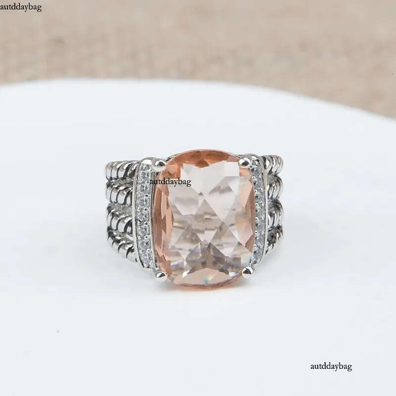 Colored Large Dia New Collection Vintage Zircon Fashion Ring Ladies Memorial Day Gift