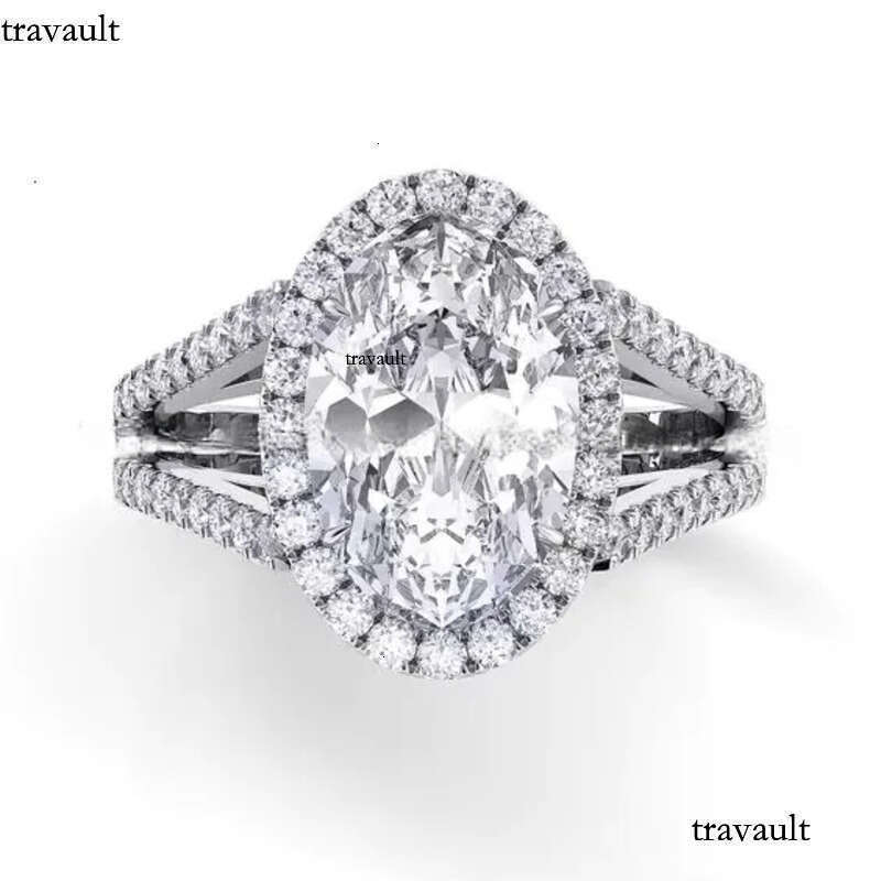 Fully Moissanite Dia Wedding Fine Jewelry Sterling Sier Womens Engagement Ring for Weding