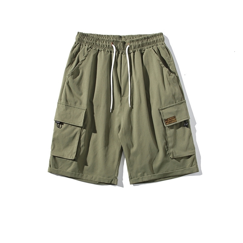Men's Shorts Summer Men's Cargo Shorts Black Pockets Japanese Fashion Street Clothing Hip Hop Shorts 230412