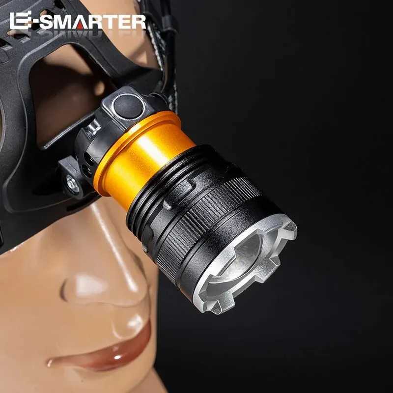 Rechargeable XHP50 LED Headlamp Waterproof Head Light Fishing Searching Camping Head Flashlight Zoom Lantern J250925