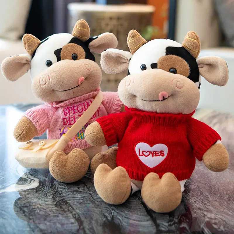Hot toys Cute Cow Doll Little Cow Plush Toy Chinese Zodiac Cow Doll Cloth Doll New Years Gift Girls Birthday Gift C250925