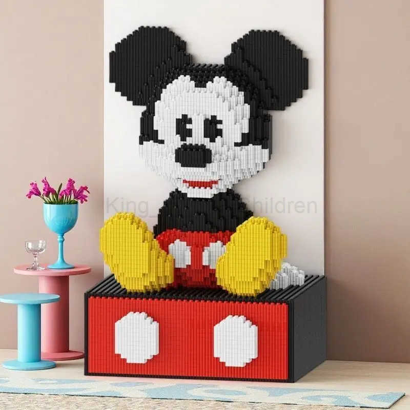 Disney Mickey Drawer Combination Puzzle Ornaments Building Blocks 3D Stereoscopic Puzzle Models Puzzle Toys Birthday Gifts H250925
