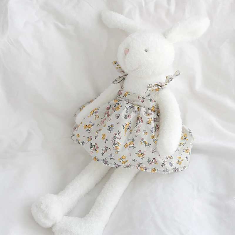45cm Long Legs Cute Bunny Bear Soft Stuffed Cartoon Animals Dress Rabbit Bears Cuddle Toys Baby Appease Toy Doll For Children C250925